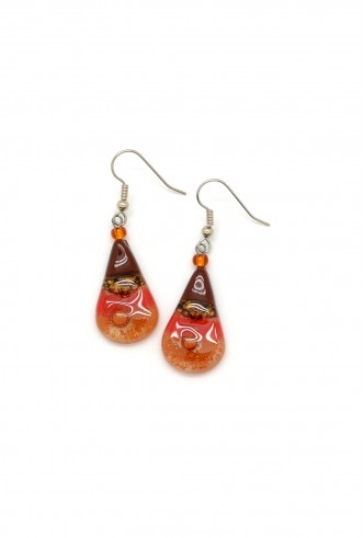 Glass Teardrop Earrings Glass Teardrop Earrings